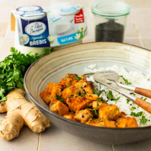 Truite tandoori au yaourt de brebis - la cerise sur le maillot